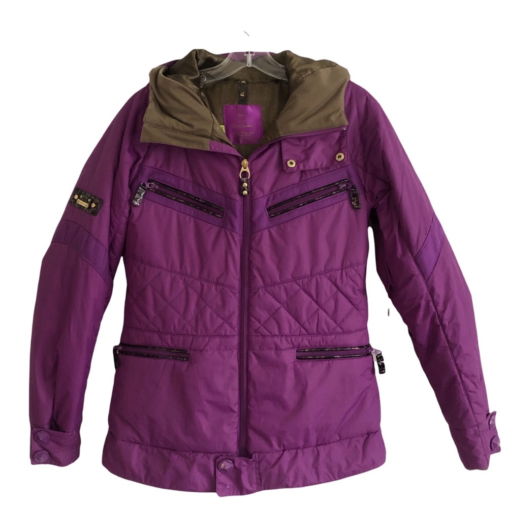 B by Burton Dry Ride Berry Purple Hooded Snow Jacket M EPC